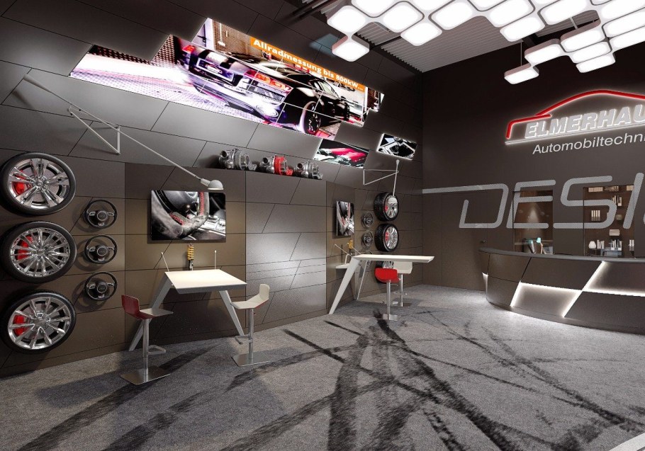 Интерьер автомастерской