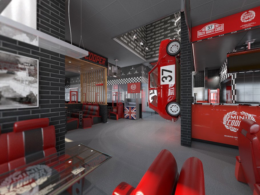 Интерьер автомастерской