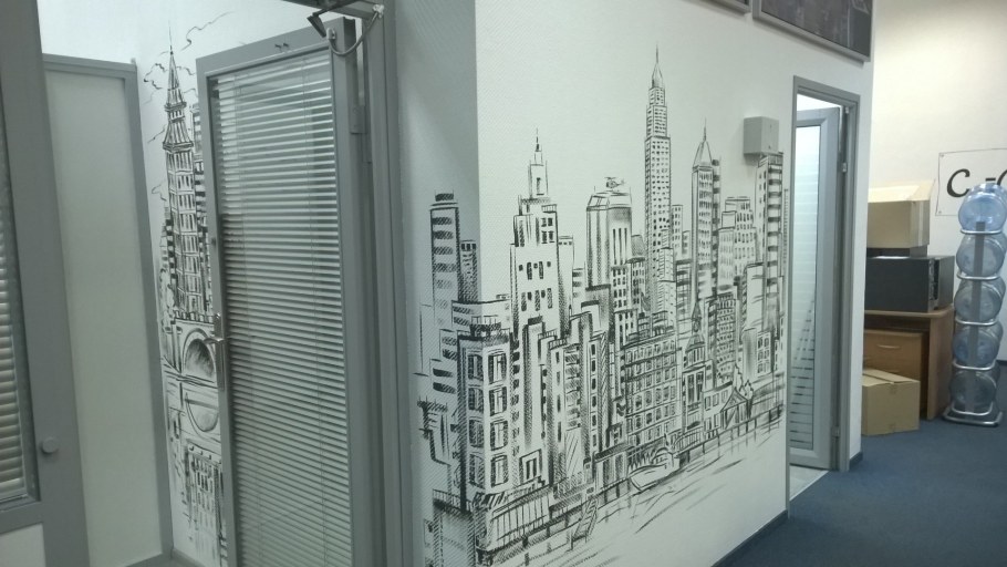 Роспись стен в интерьере