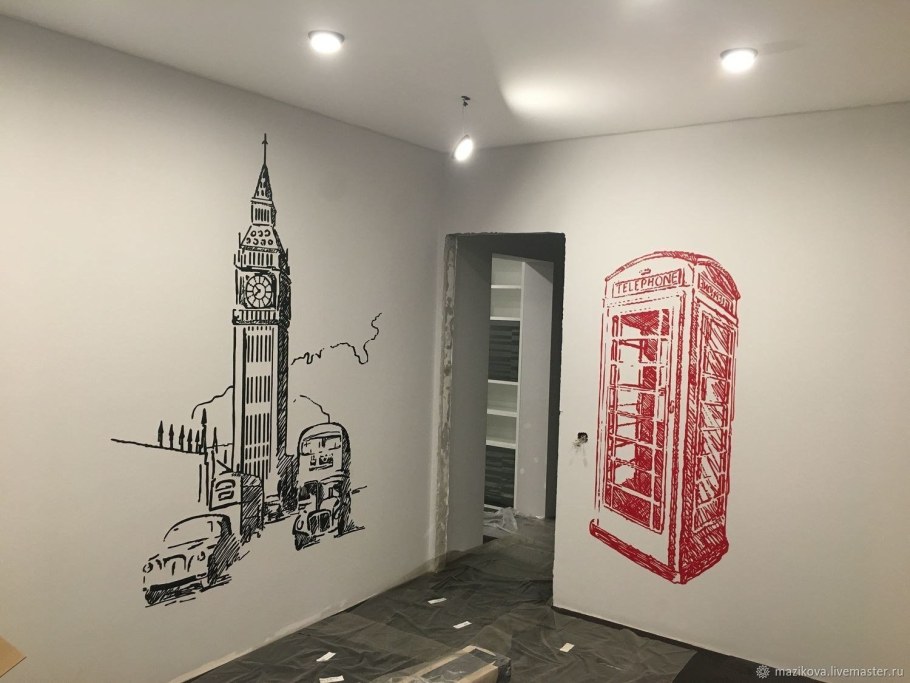 Художественная роспись в интерьере