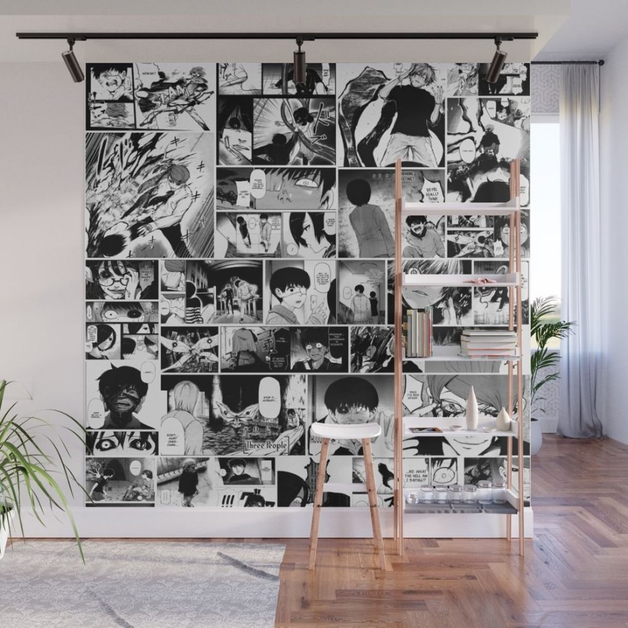 Комната обклеенная мангой