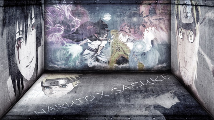 Обои Наруто на стену в комнате
