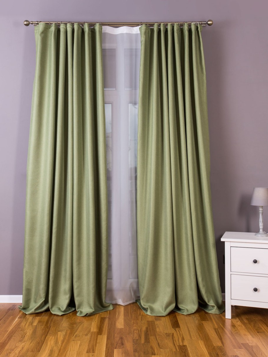 Портьера блэкаут Тоскана нежно оливковый