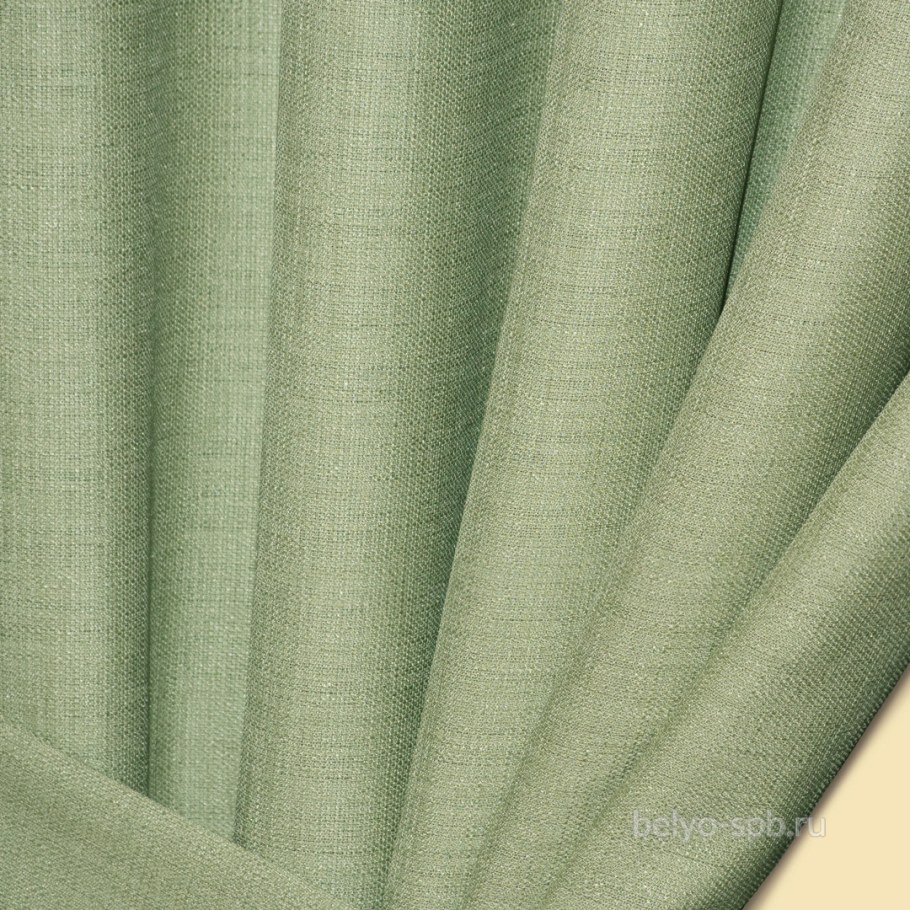 Льняные шторы оливкового цвета