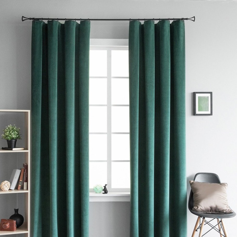 Шторы блэкаут изумруд