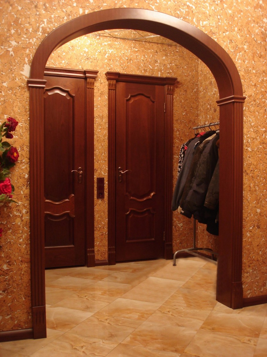 Отделка арки в коридоре