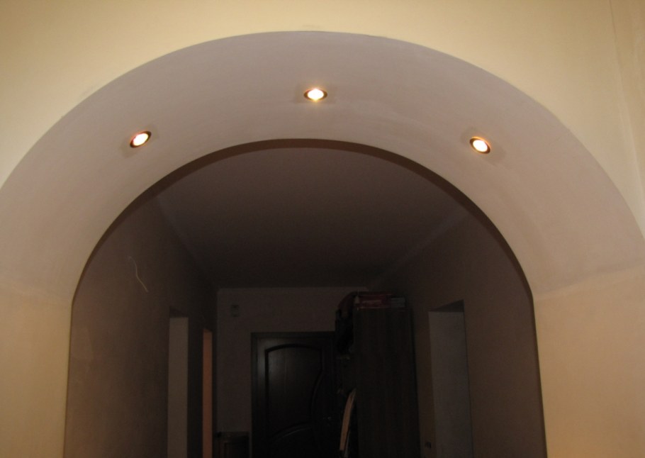 Полуарки межкомнатные из гипсокартона