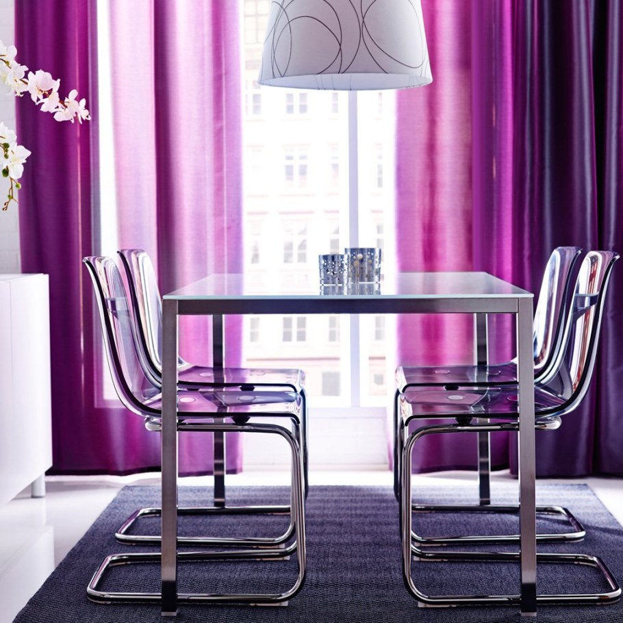 Стул Тобиас икеа фиолетовый