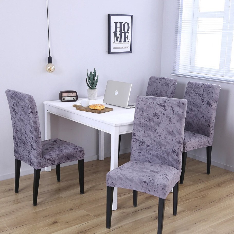Сиреневые стулья для кухни