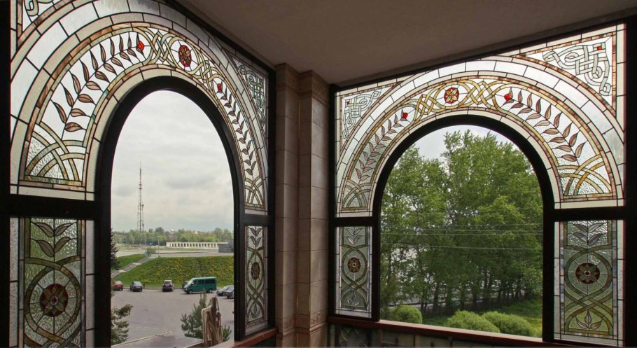 Неорусский стиль витражи