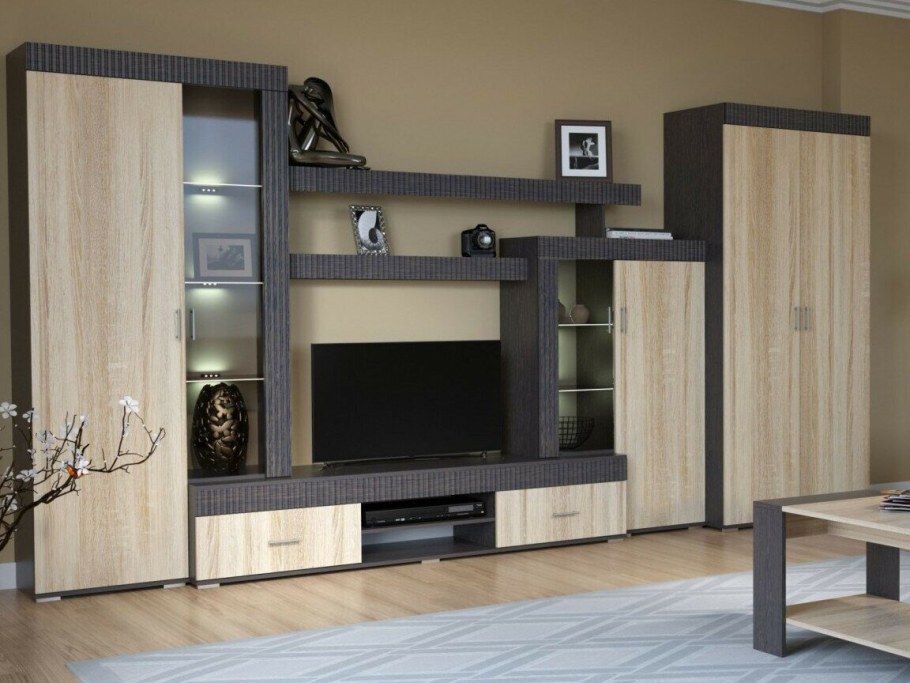 Стенка Марк тик/дуб сонома