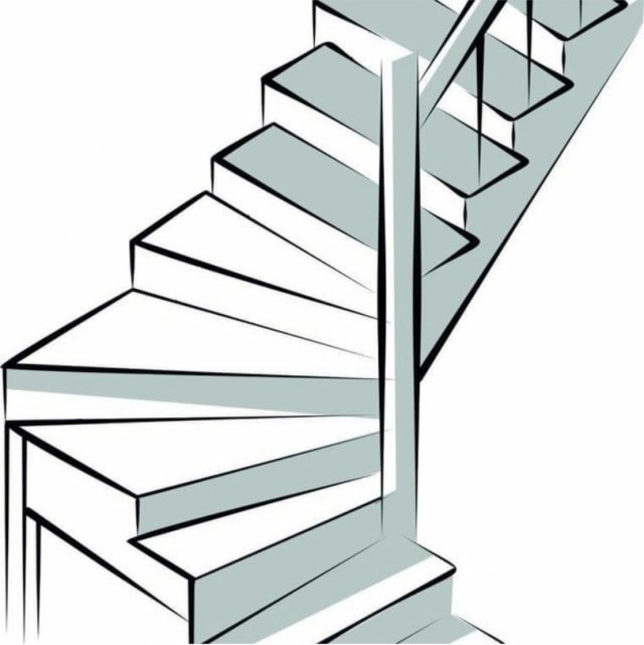 Ступеньки вектор сбоку