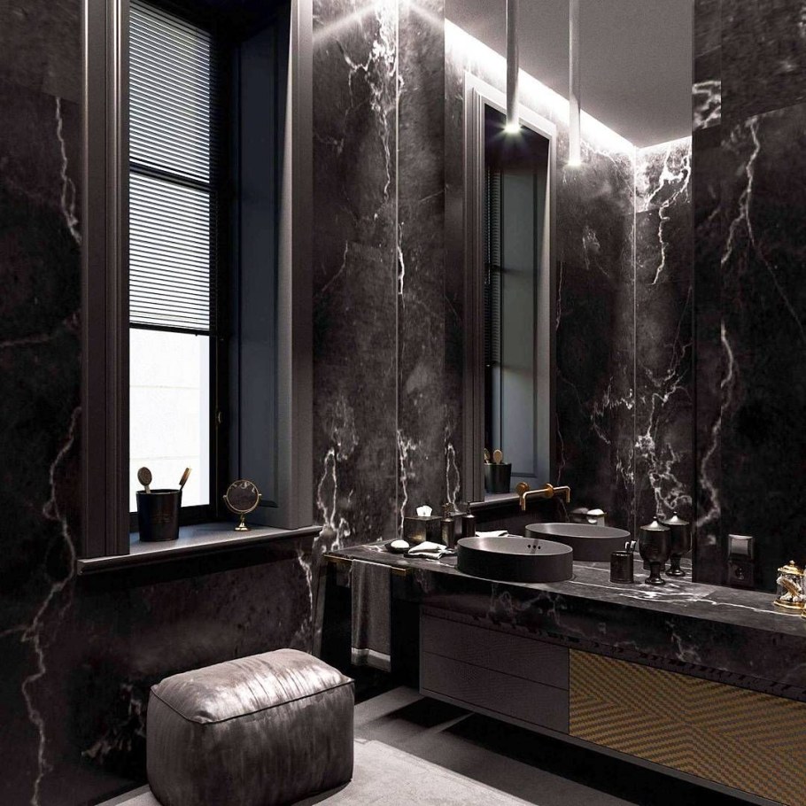 Ванная в готическом стиле