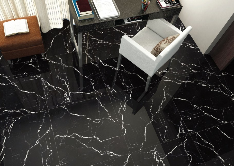 Orange Black мрамор в интерьере