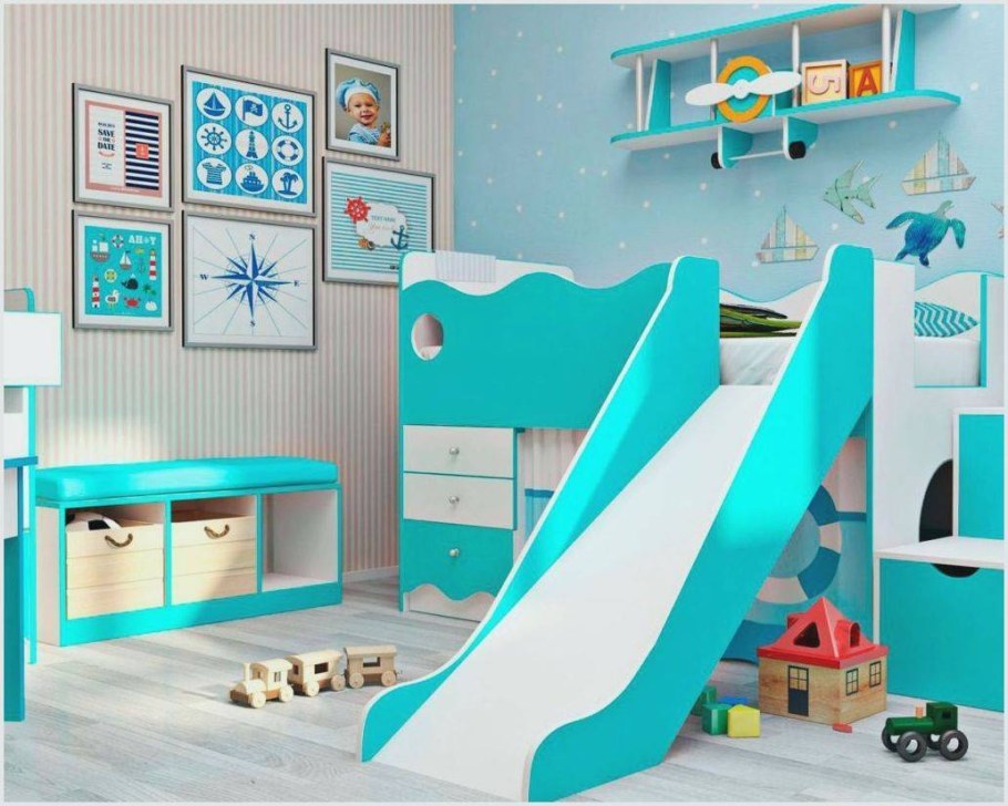 Чердак кровать детская Морячок