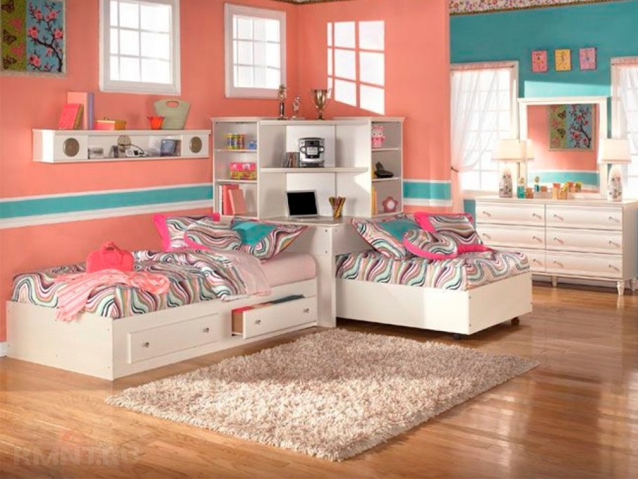 Кровати углом в детской