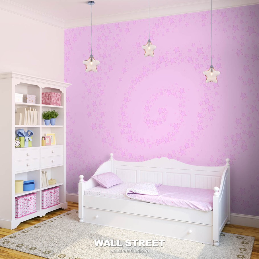 Белая кровать для девочки