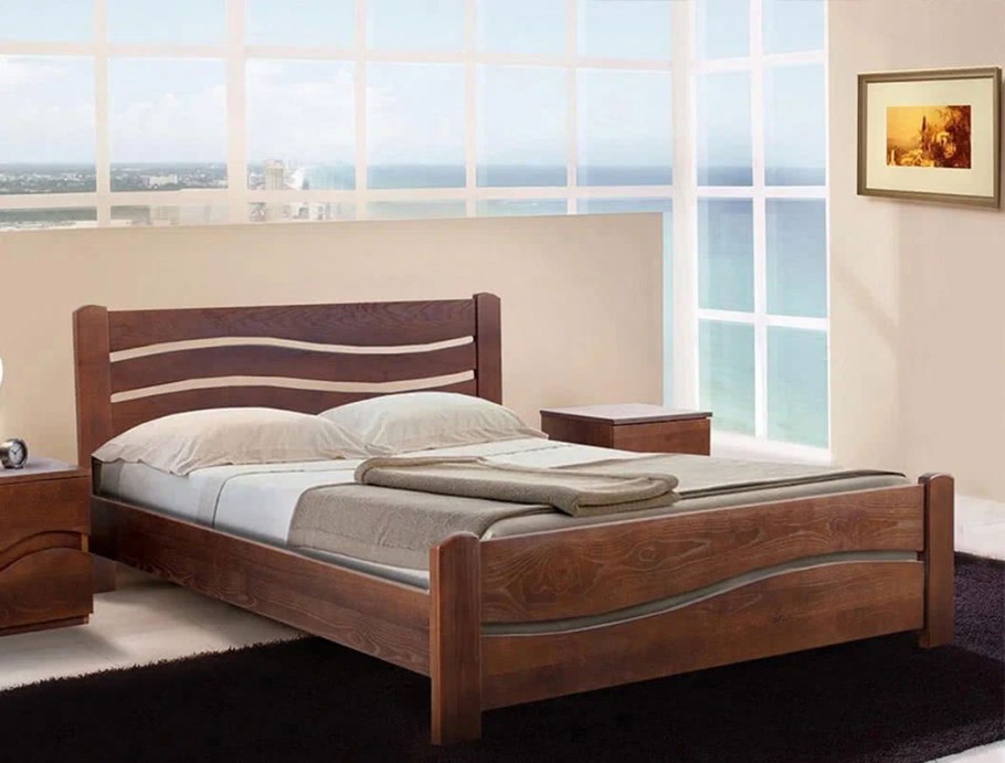 Кровать Вероника 160х200 из массива дерева