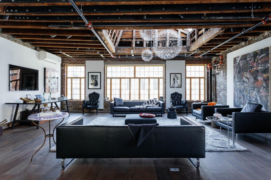 Стиль лофт Нью-Йорк