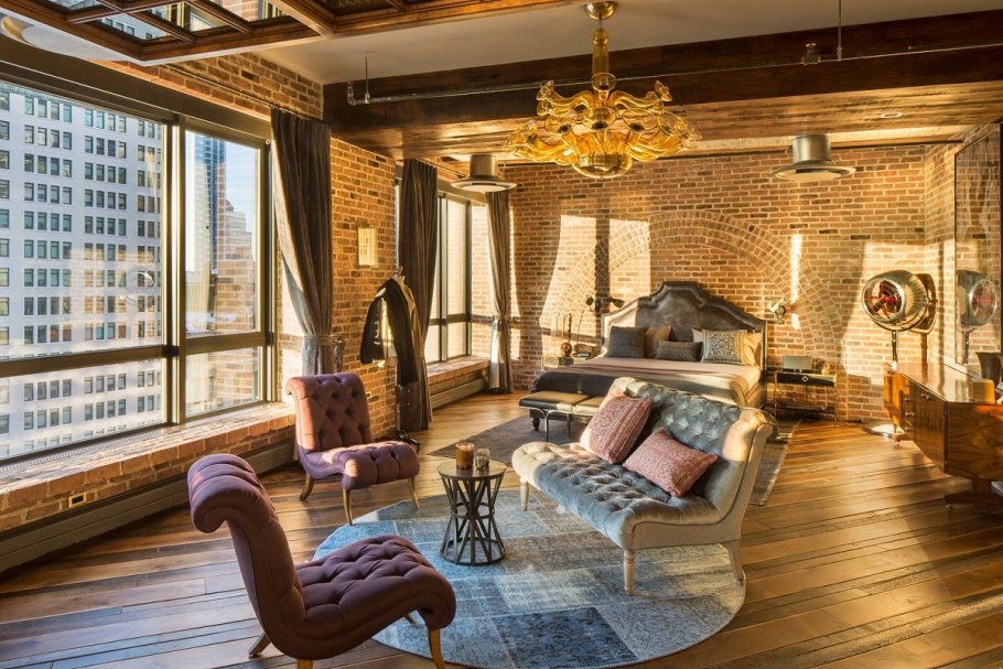 Интерьер пентхаус лофт стиль