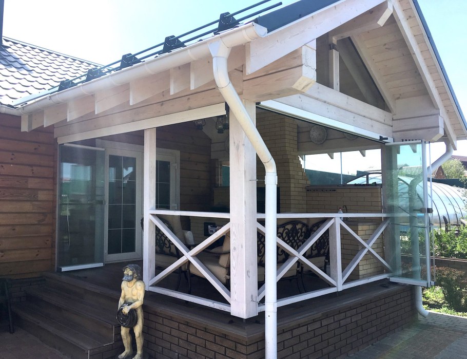 Деревянная терраса к дому