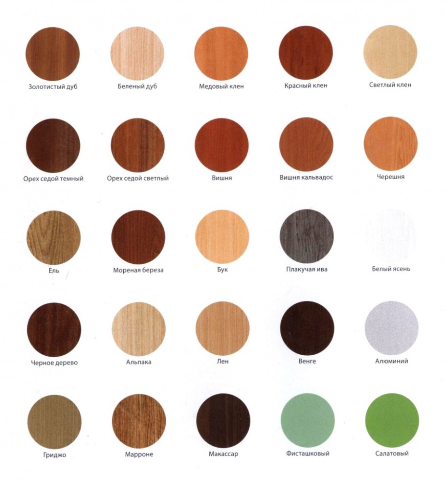 Двери Зодчий палитра цветов