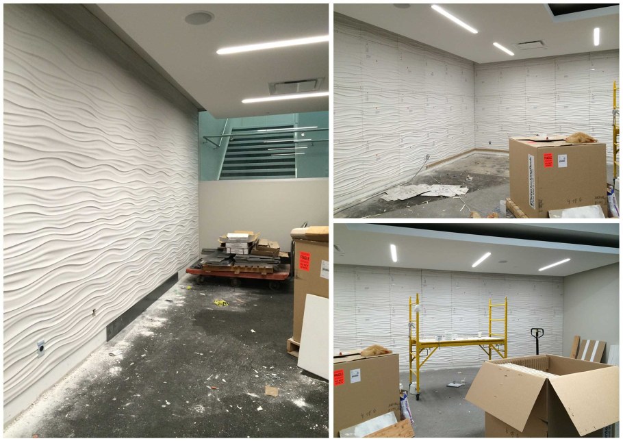 Монтаж гипсовых 3д панелей