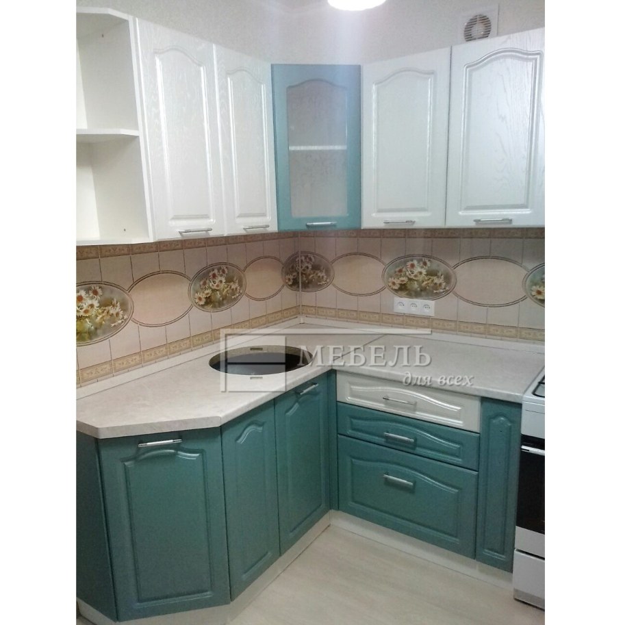 Кухня Модена дуб бирюза