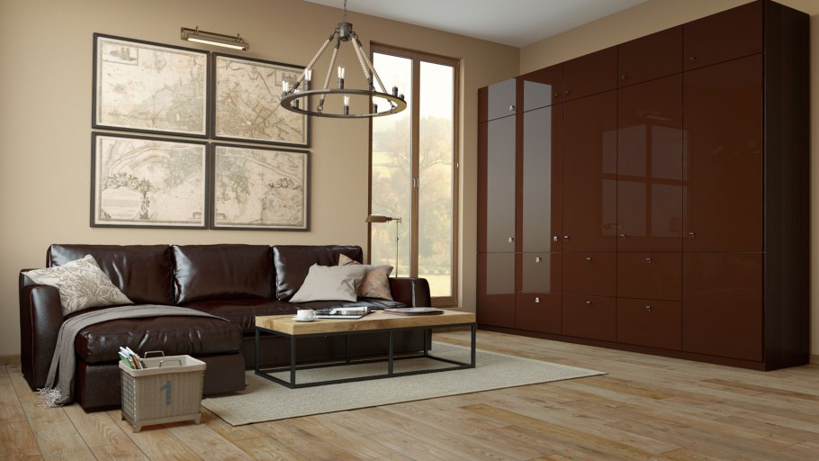 Шкафы Мокка в интерьере