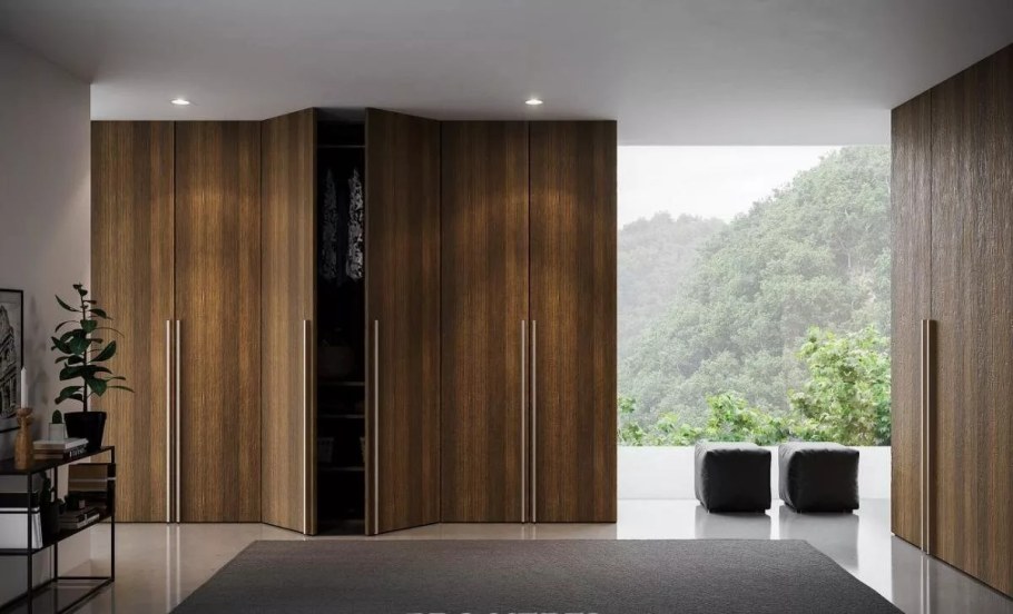 Шкаф встроенный шпон