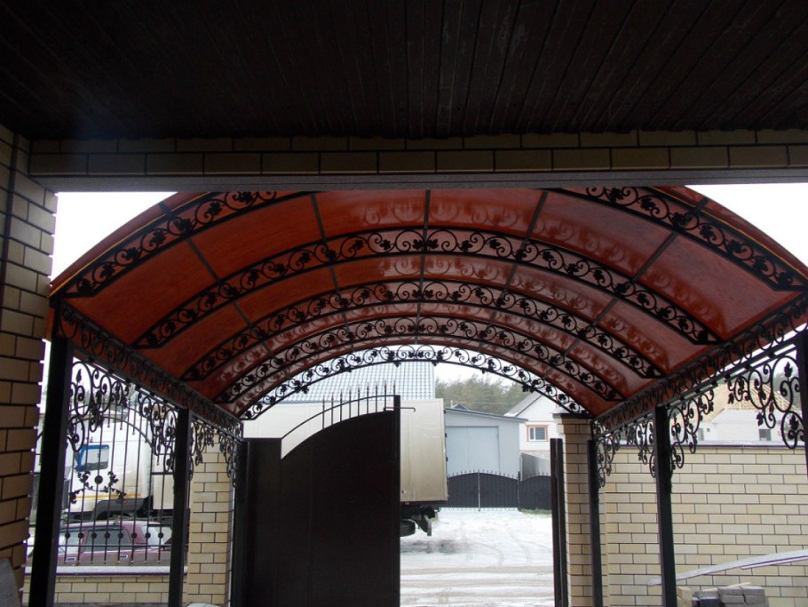 Кованые арочные навесы