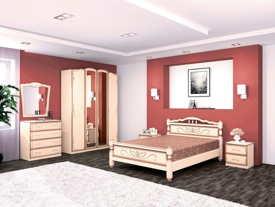 Спальный гарнитур Виктория Браво мебель
