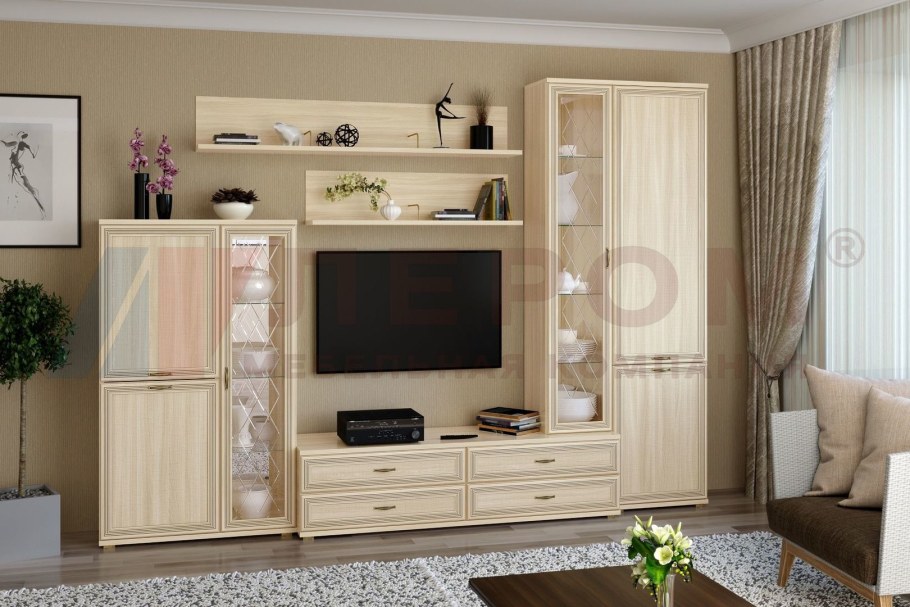 Гостиная Карина Лером снежный ясень