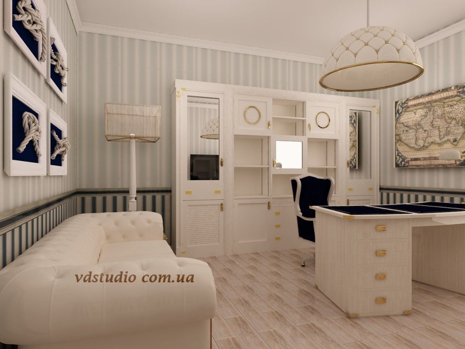 Кабинет в стиле Прованс