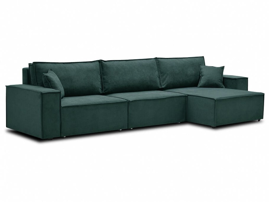 Диван трансформер Max Фабио зеленый 3,5 в интерьере