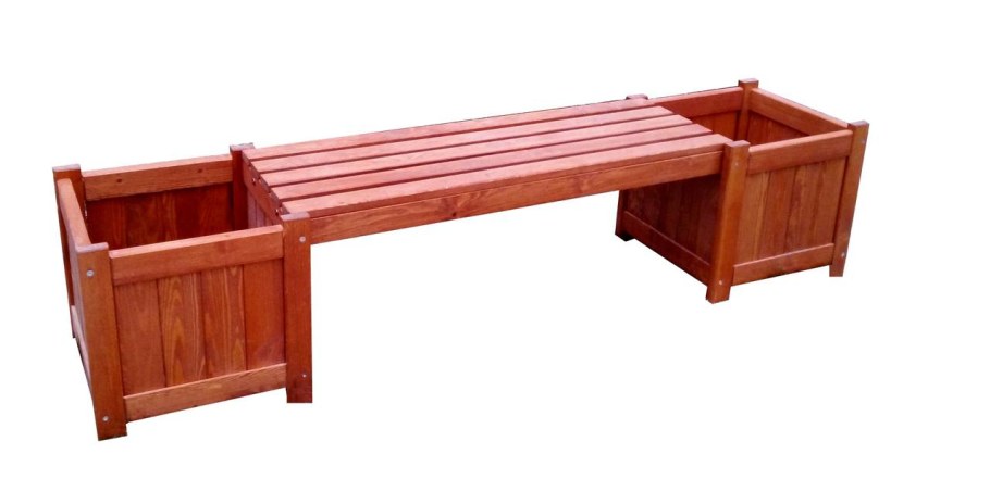 Угловая скамейка для сада