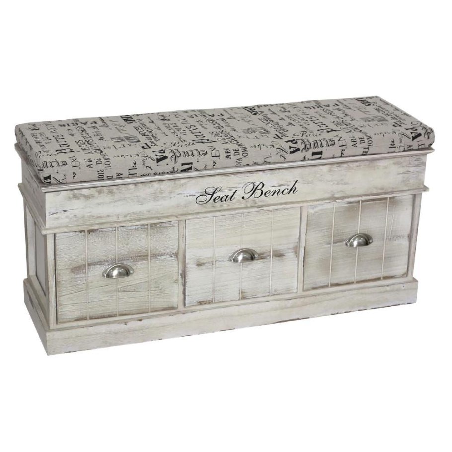 Скамья ecodesign с тремя ящиками, арт. Hx14-114a