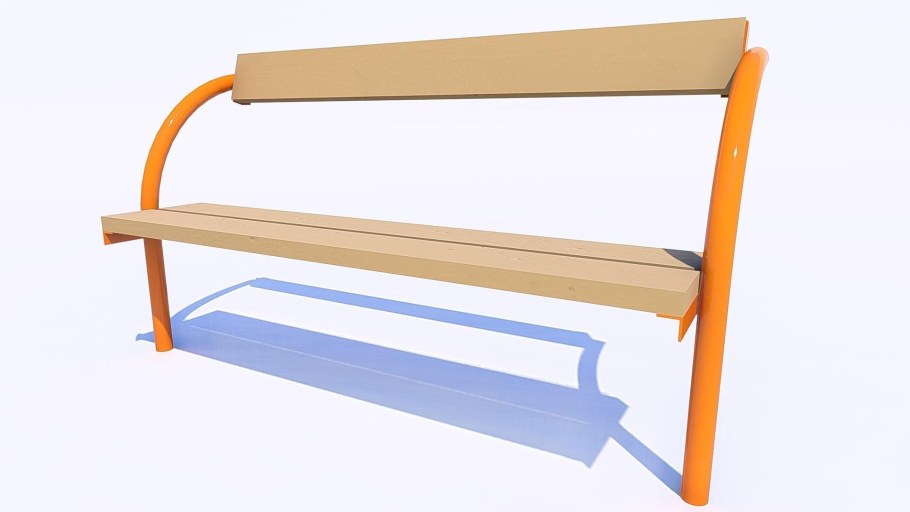 Скамейка со спинкой артикул 8004