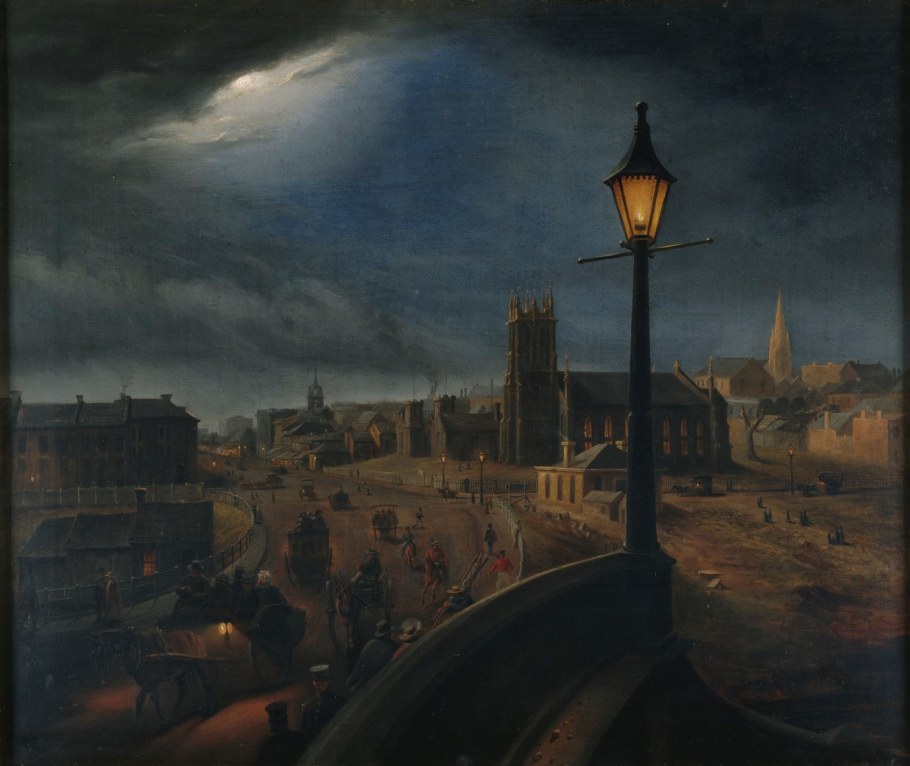 Старинный газовый фонарь