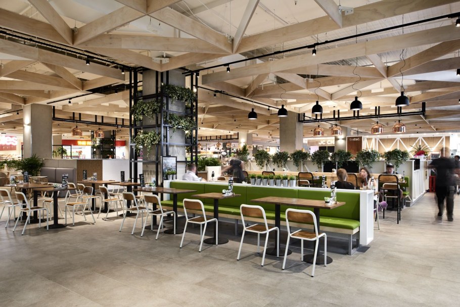 Депо Москва фудкорт интерьер