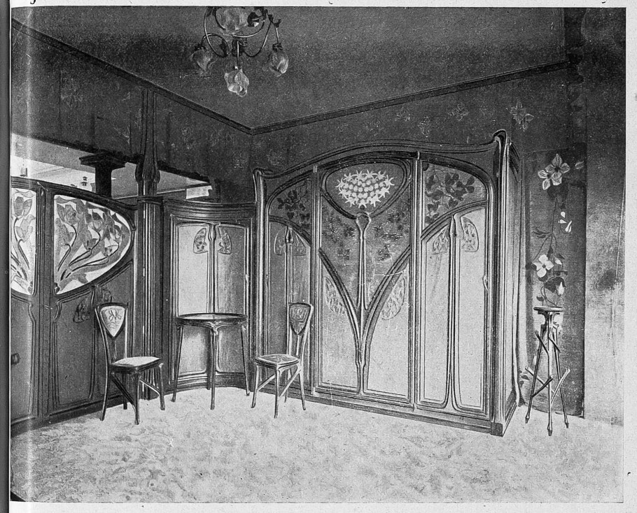 Эжен Валлен ар нуво интерьер