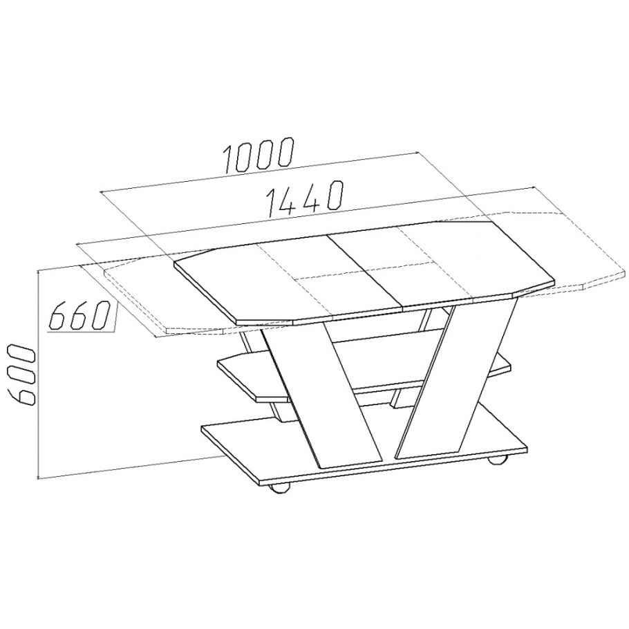 Стол журнальный секрет Мебельсон