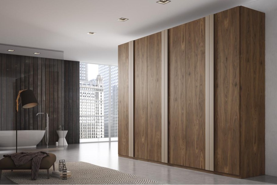 Современный шкаф из дерева