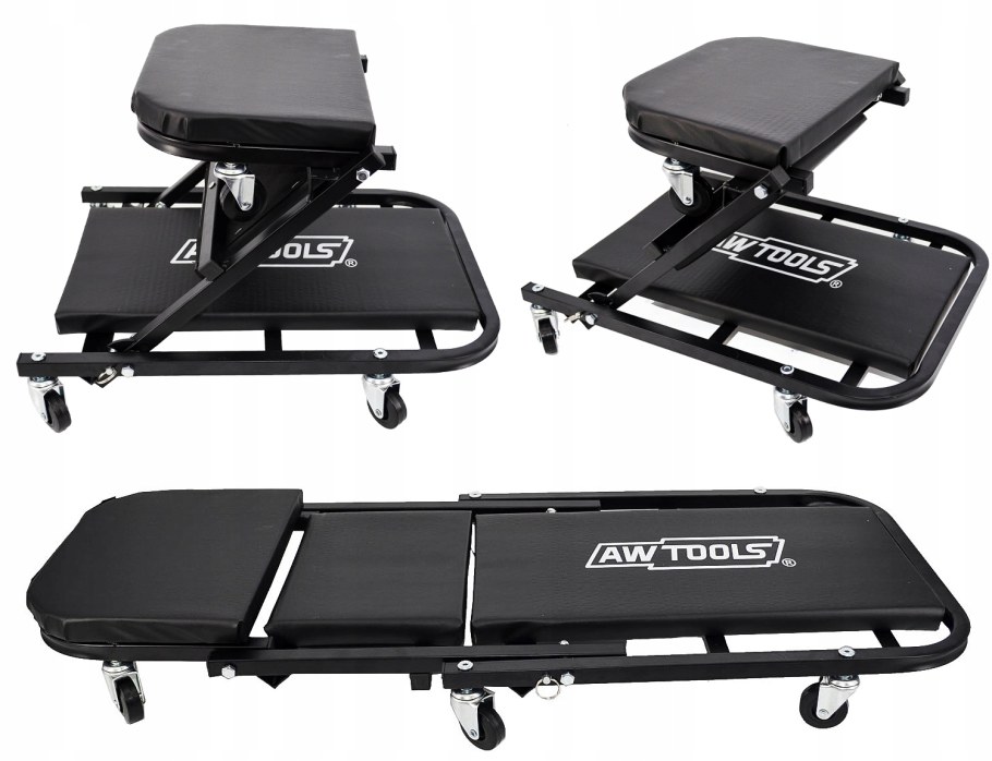 Лежак подкатной складной для ремонта автомобиля