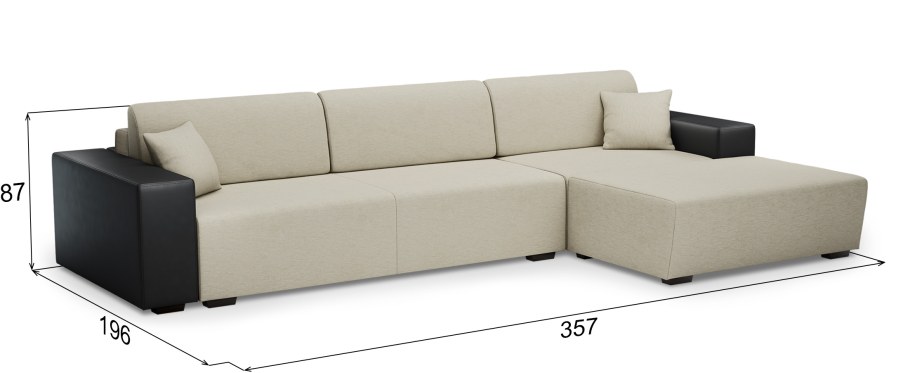 Диван угловой "тик так"