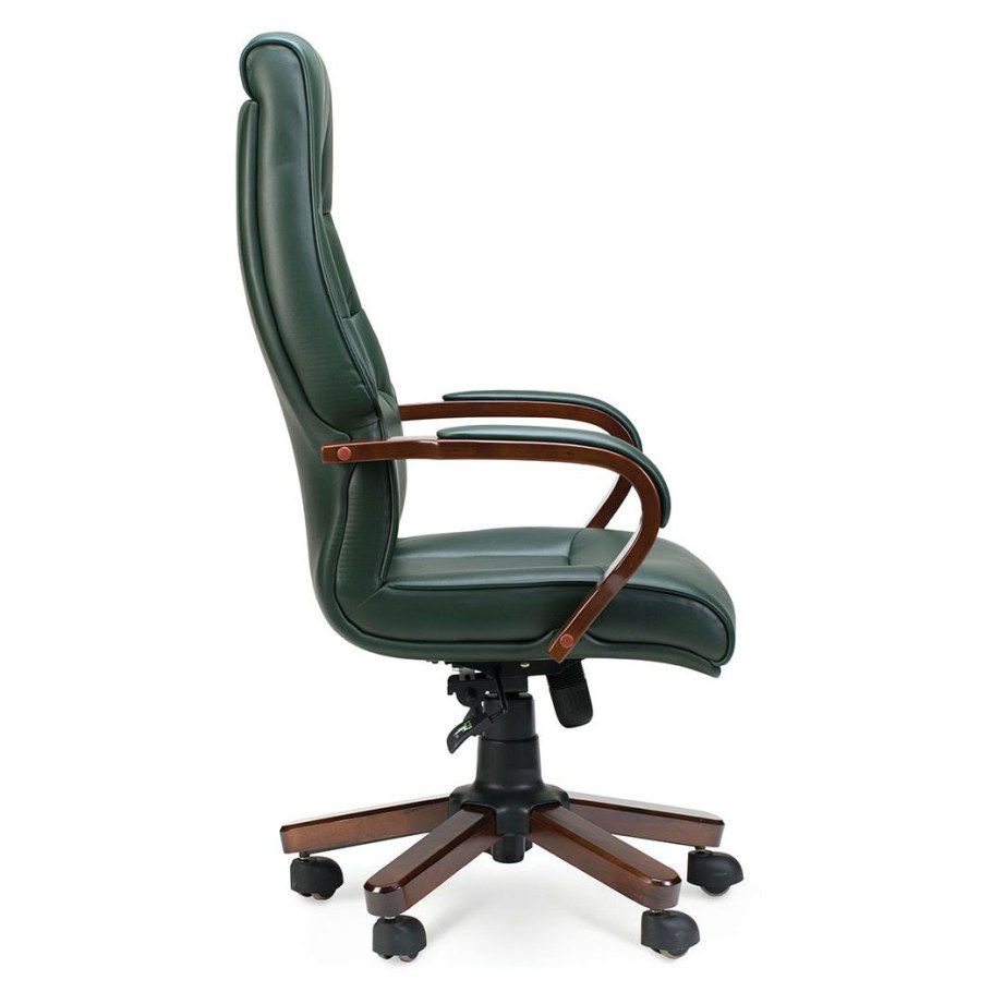 Кресло руководителя Боттичелли экокожа зеленая