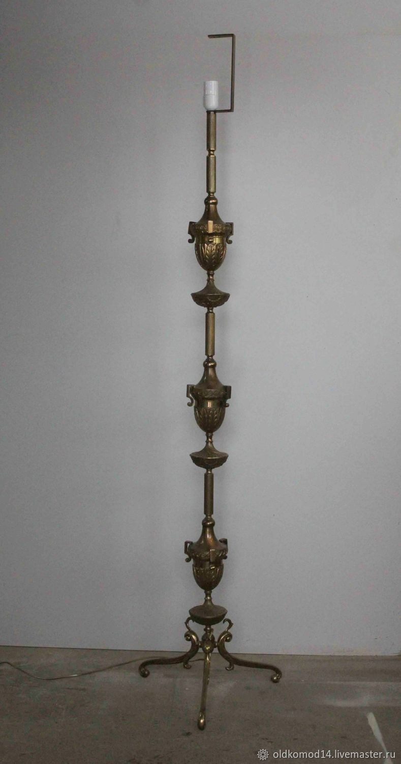 Бронзовый торшер старинный