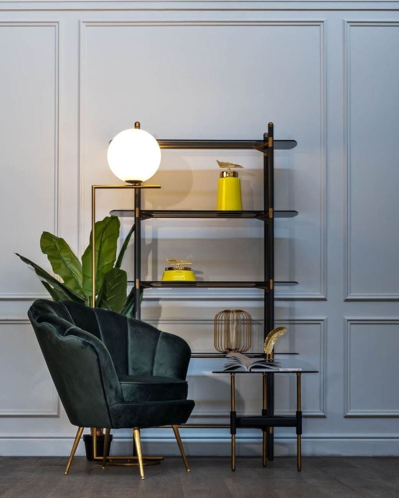 Кресло велюровое зеленое pjs16001-pj622