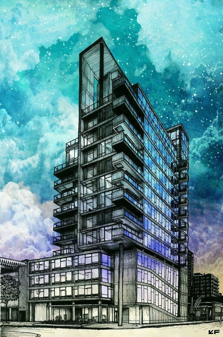 Эскиз здания