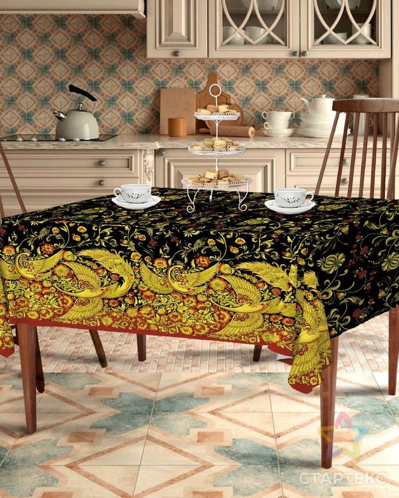 Рогожка Хохлома 30043